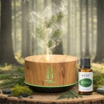 Zestaw do aromaterapii "Leśna Kąpiel" - dyfuzor + olejek sosnowy
