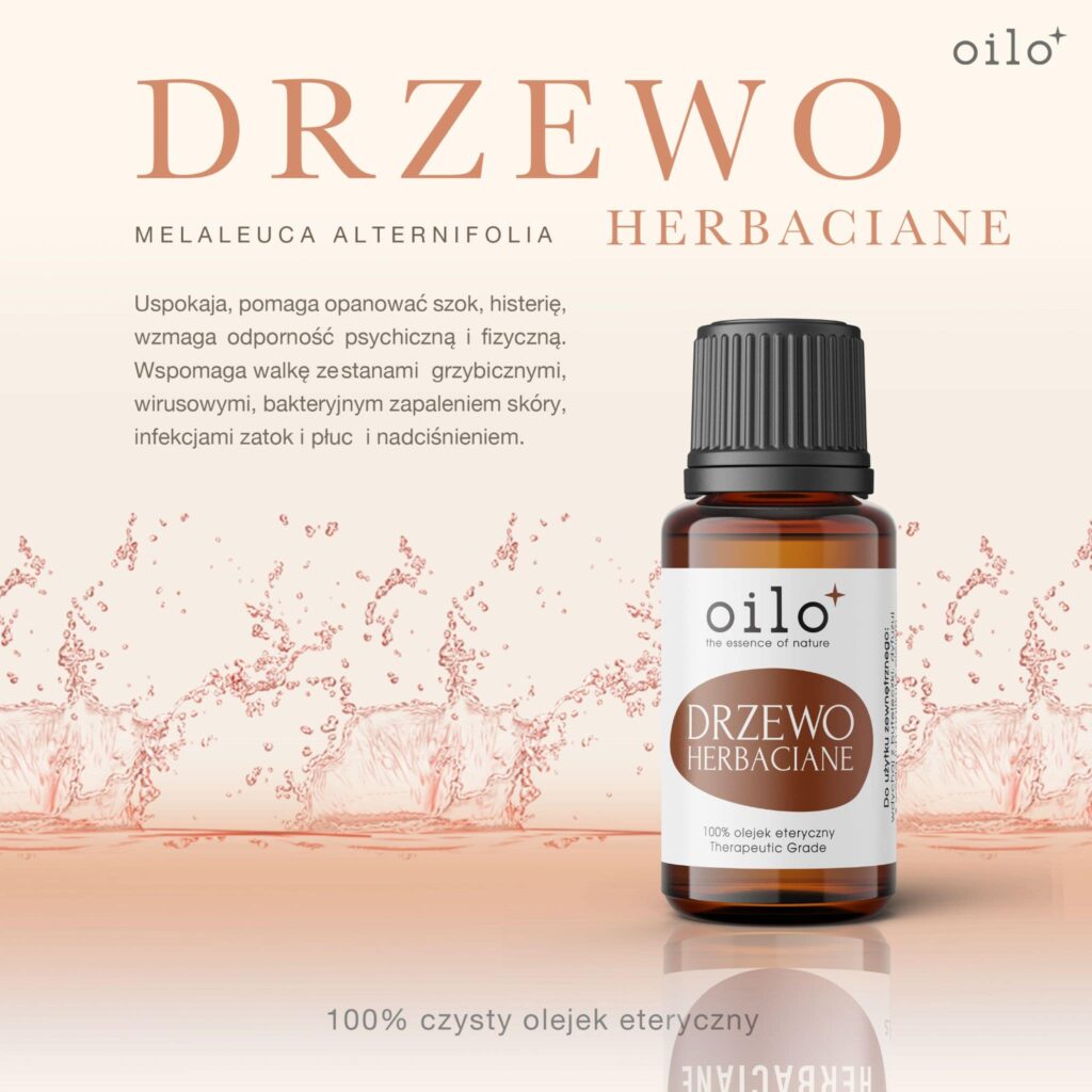 Olejek z drzewa herbacianego Oilo – grafika z opisem „Drzewo herbaciane”