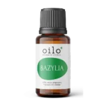 Olejek bazyliowy Oilo – butelka z etykietą, zdjęcie produktu