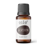 Olejek goździkowy Oilo – butelka z etykietą, zdjęcie produktu