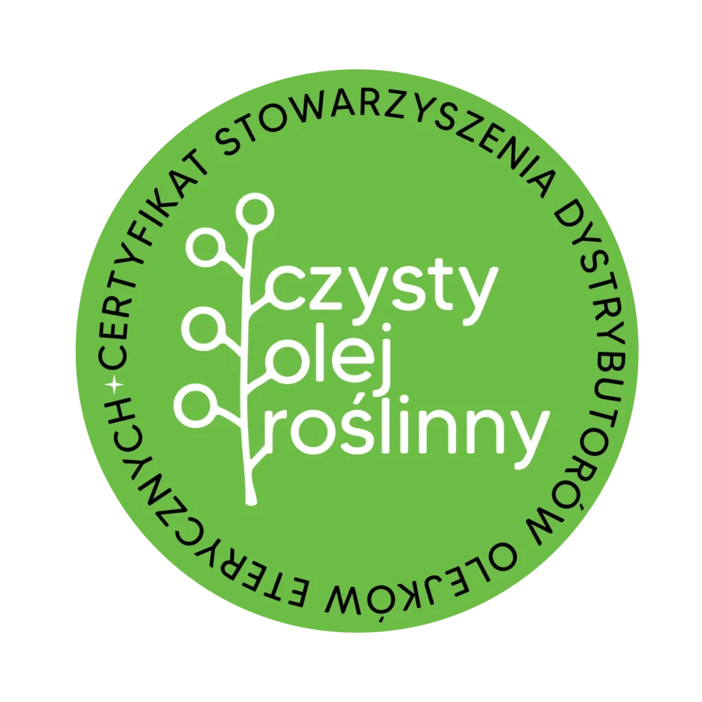 Certyfikat czystego oleju roślinnego SDOE