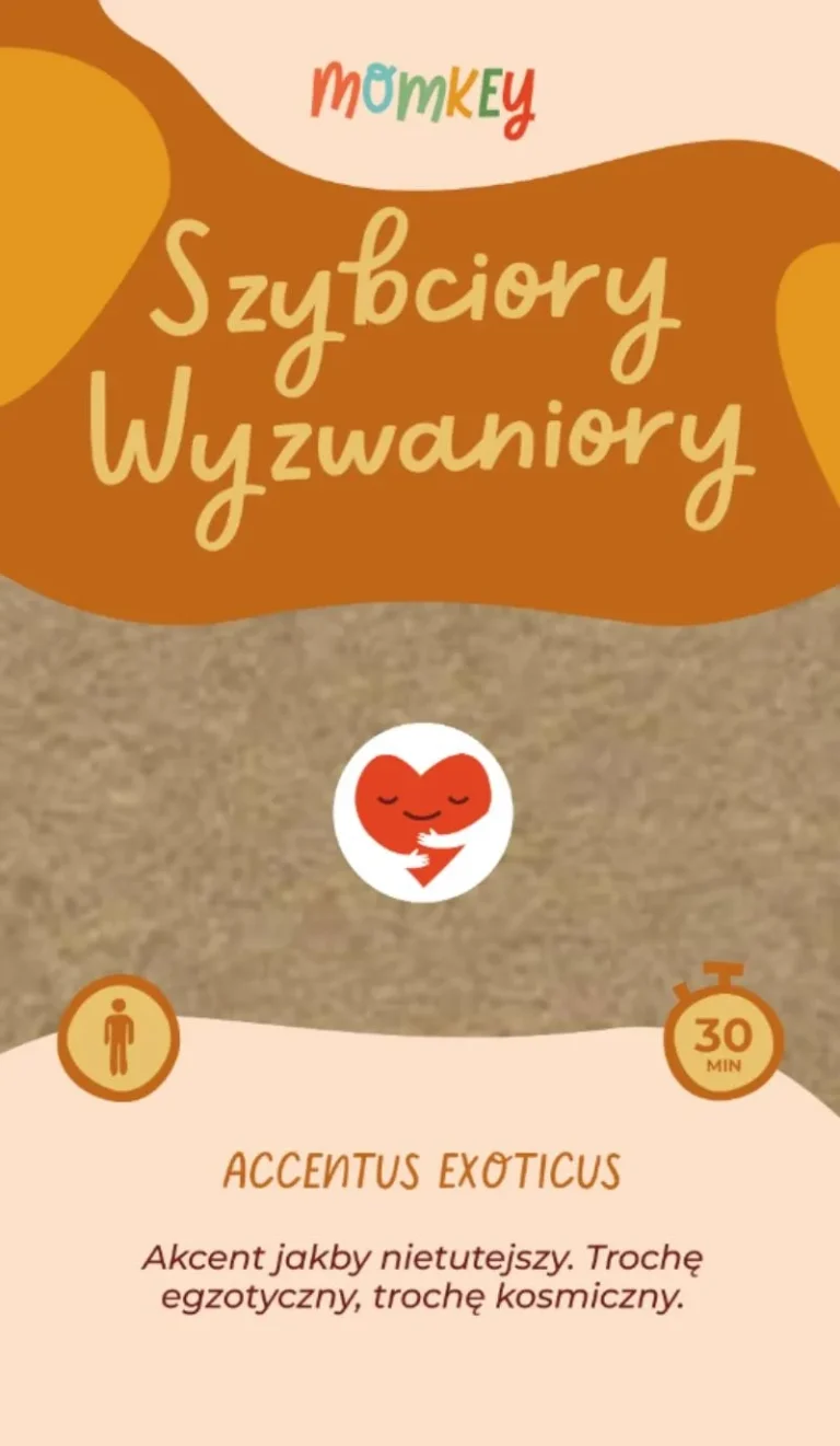 Karta Momkey „Szybcy Wyzwaniorzy” – zbliżenie na ilustrację