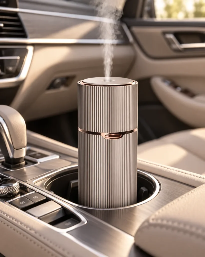 Dyfuzor do samochodu "Aroma Cup" na USB, w samochodzie - srebrny