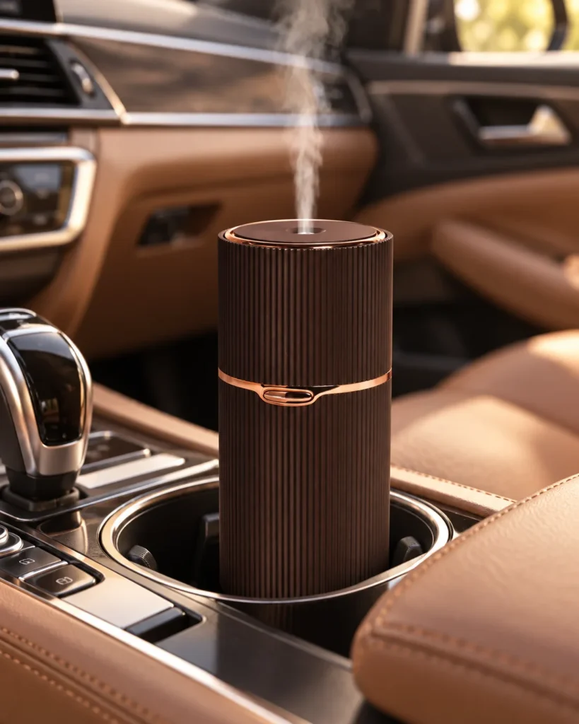 Dyfuzor do samochodu "Aroma Cup" na USB, w samochodzie - czekoladowy