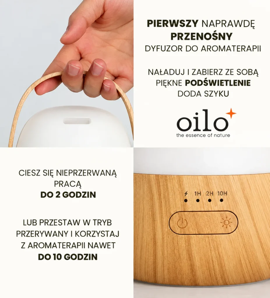 AROMA SWEET - przenośny dyfuzor ultradźwiękowy - instrukcja
