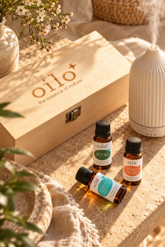 AROMA BOX - eleganckie pudełko z drewna na olejki eteryczne - pudełko w mieszkaniu eleganckim minimalistycznym