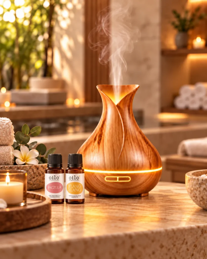AROMA TULIPAN - cichy dyfuzor ultradźwiękowy do olejków eterycznych - SPA