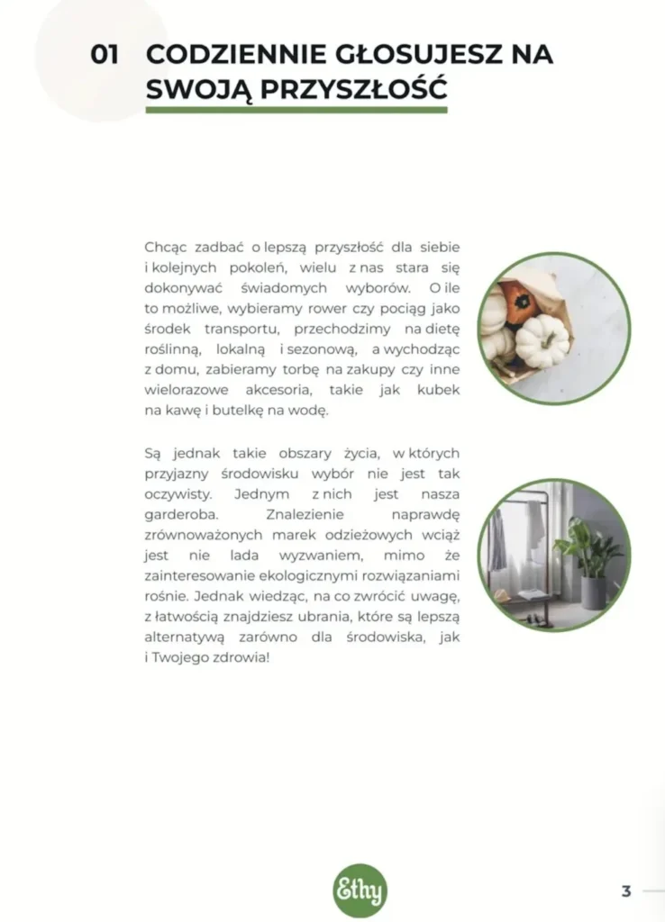 EKO Szafa – strona e-booka o ubraniach z naturalnych włókien