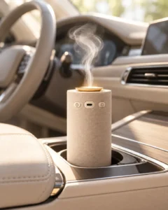 Dyfuzor bezwodny AROMA VIA w uchwycie na kubek w samochodzie
